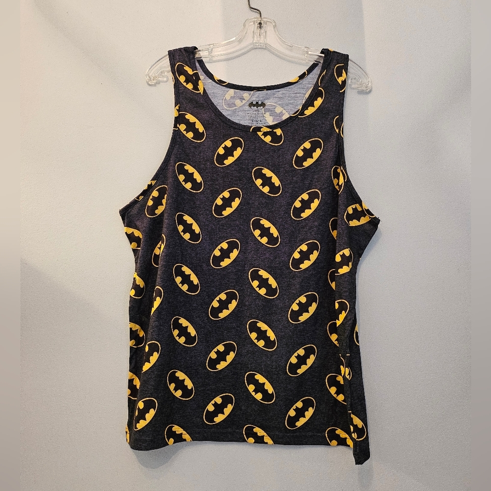 Batman Repeater Logo Graphic Tank Top | Size Large
